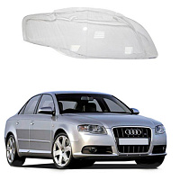 Стекло фары Audi A4 B7, 2004-2007 правая