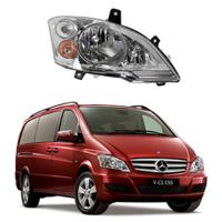 Стекло фары Mercedes Vito, Viano 2 V-class W639 2010-2014 Рестайл правое