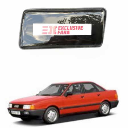 Стекло фары Audi 80 B3 86-91 г. Левое