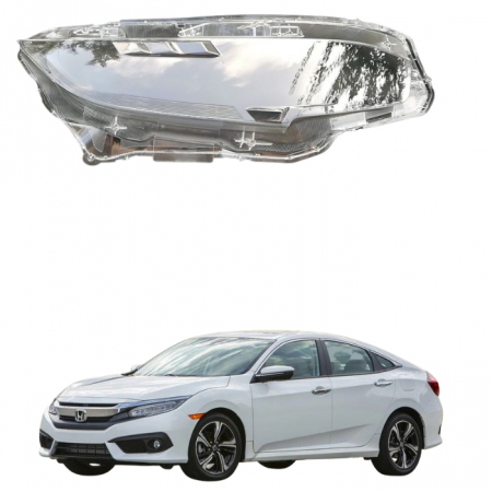 Стекло фары Honda Civic 2016-2019 правое