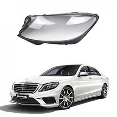 Стекло фары Mercedes S-class W222 2013-2017 Дорестайл левое