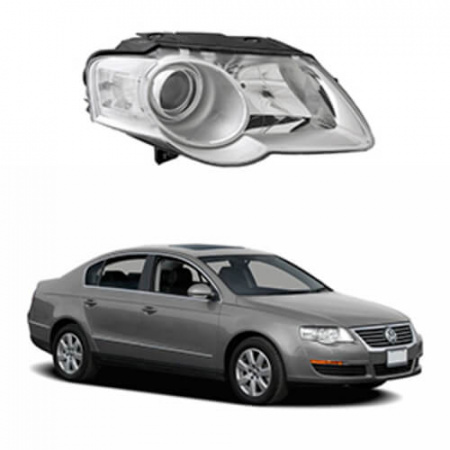 Стекло фары Volkswagen Passat B6 Valeo (3C2, 3C5) (2005-2011) правое