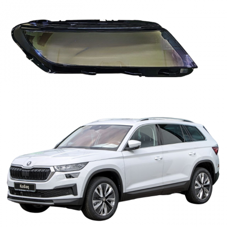 Стекло фары Skoda Kodiaq 2016-20 правое