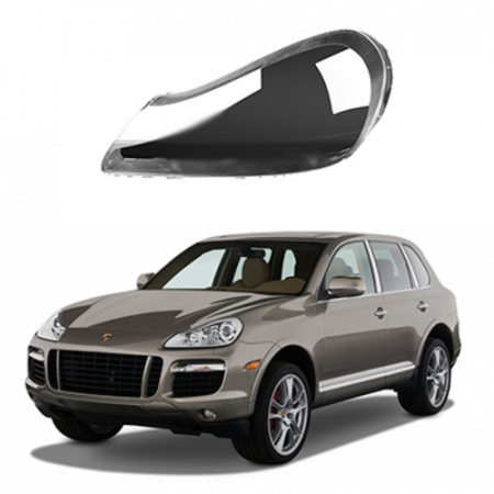 Стекло фары Porsche Cayenne 957 2007-2010 левое