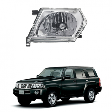 Стекло фары Nissan Patrol GR2 (y61) Левое