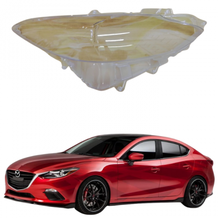 Стекло фары Mazda 3 Bm 2013-17г дорестайлинг правое