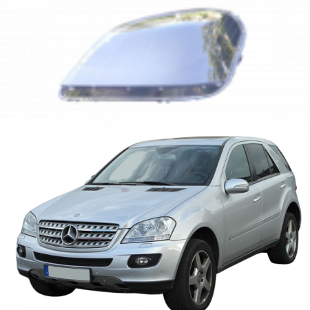 Стекло фары Mercedes ML W164 2005-2008 левое