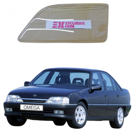 Стекло фары Opel omega левое