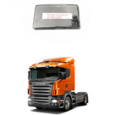Стекло фары Scania 4 серия, P, G, R, T Левое