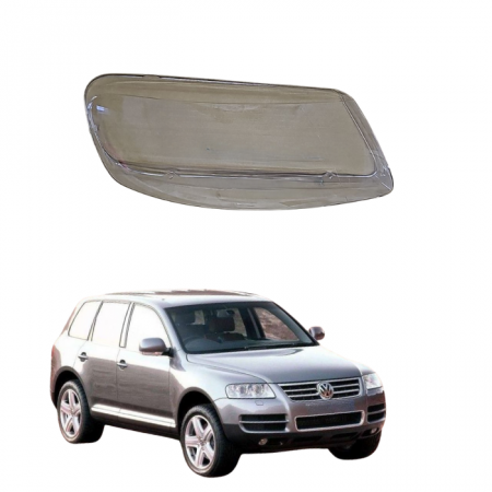 Стекло фары Volkswagen Touareg 2002-2005г правое