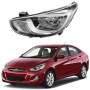 Стекло фары Hyundai Solaris I (RBr)  2010-2014 Дорестайлинг Левое