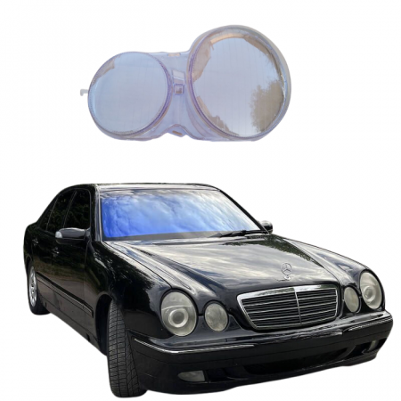Стекло фары Mercedes benz W210 рест. 1999-03г. левое