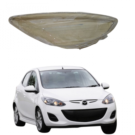 Стекло фары  Mazda 2 2007-2014 правое