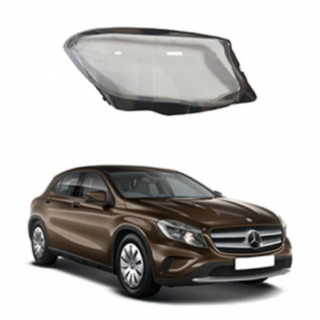 Стекло фары Mercedes GLA-class X156 2014-2017 Дорестайл правое