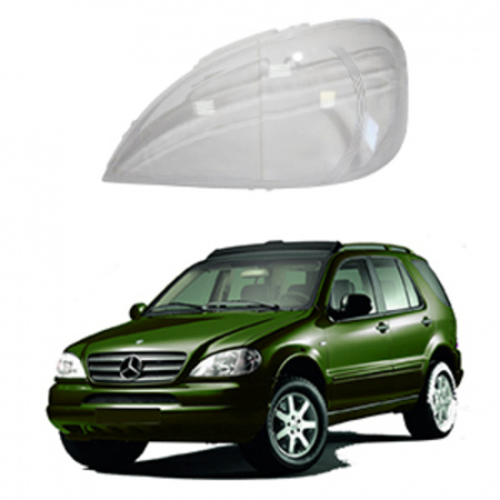 Стекло фары Mercedes ML class W163 2001–2005 Рестайлинг левое