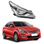 Стекло фары Hyundai Solaris I (RBr) 2014-2017 Рестайлинг правое