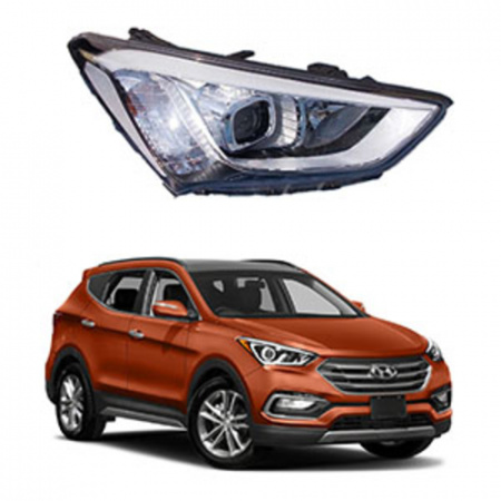 Стекло фары Hyundai Santa Fe 3 DM 2012-2016 Euro правое