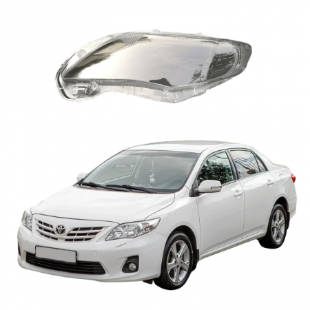 Стекло фары Toyota Corolla 2010-2012 левое