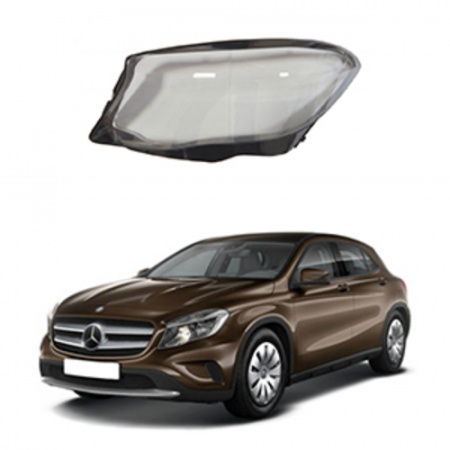 Стекло фары Mercedes GLA-class X156 2014-2017 Дорестайл левое