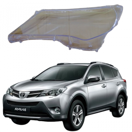 Стекло фары Toyota Rav 4  2012-2015г  левое