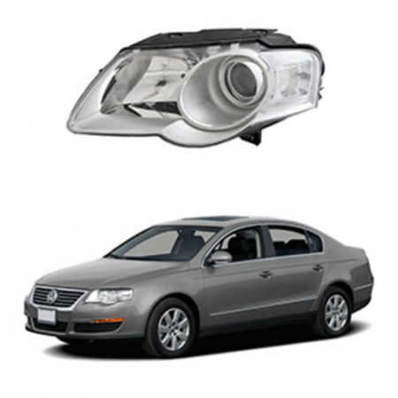 Стекло фары Volkswagen Passat B6 Valeo (3C2, 3C5) (2005-2011) левое