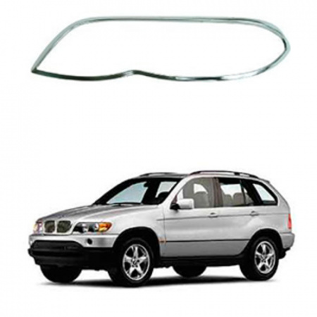 Стекло фары BMW X5 E53 1999-2003 левое. Дорестайлин