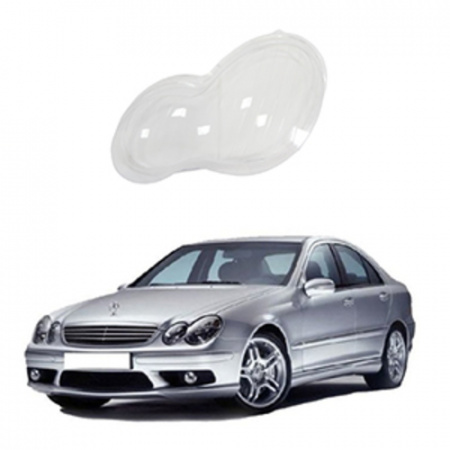 Стекло фары Mercedes C-CLASS W203 2004-2007 . Рестайлинг левое