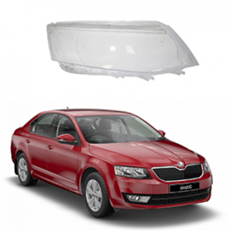 Стекло фары Skoda Octavia 3 A7 2013-2017 Дорестайлинг правое