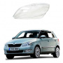 Стекло фары Skoda Fabia 2 5J 2010-2014 Рестайл левое