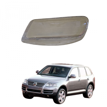 Стекло фары Volkswagen Touareg 2002-2005г левое